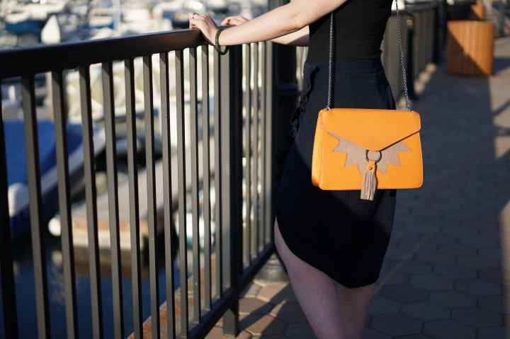 Yellow Handbag Woman www. InstantFashionMix.com (2)